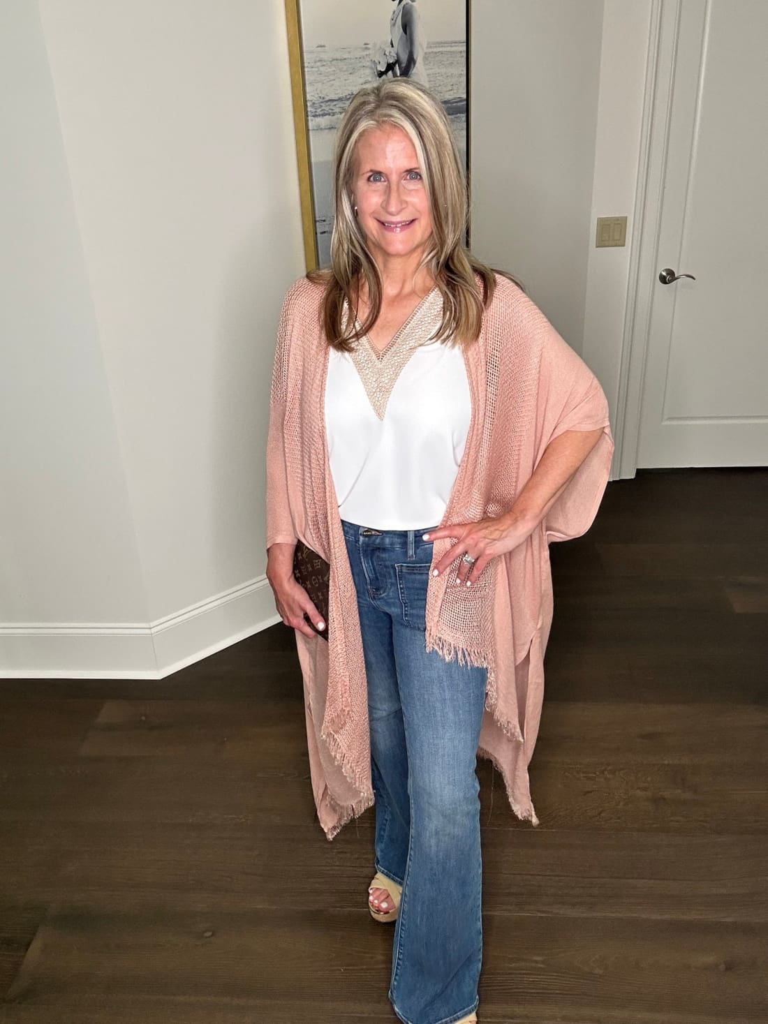 Savvi Ada Kimono in Blush - OS - Sample NWOT