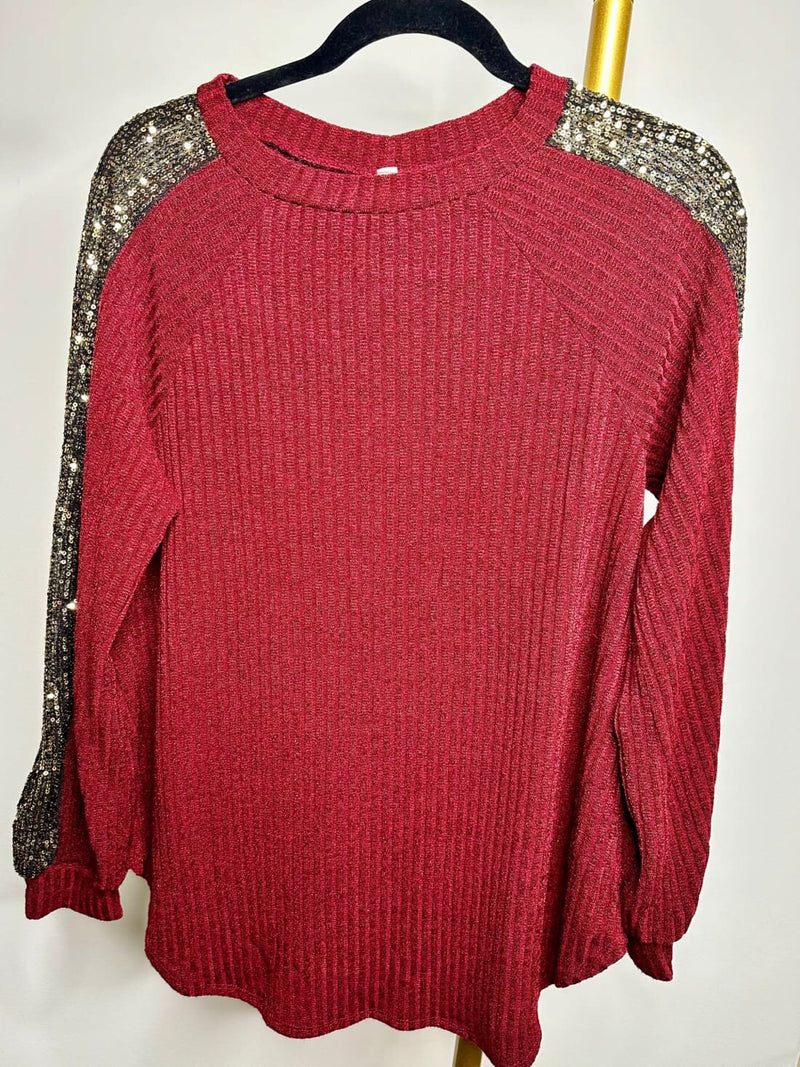 Shasta Sequin Detail Top