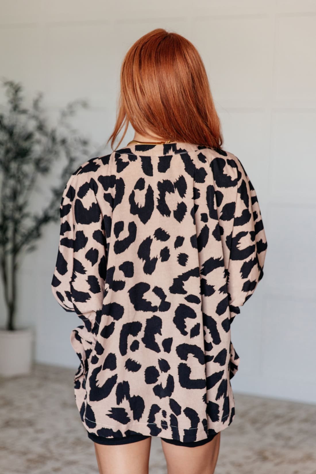 Bold Leopard Batwing Blouse | Tops