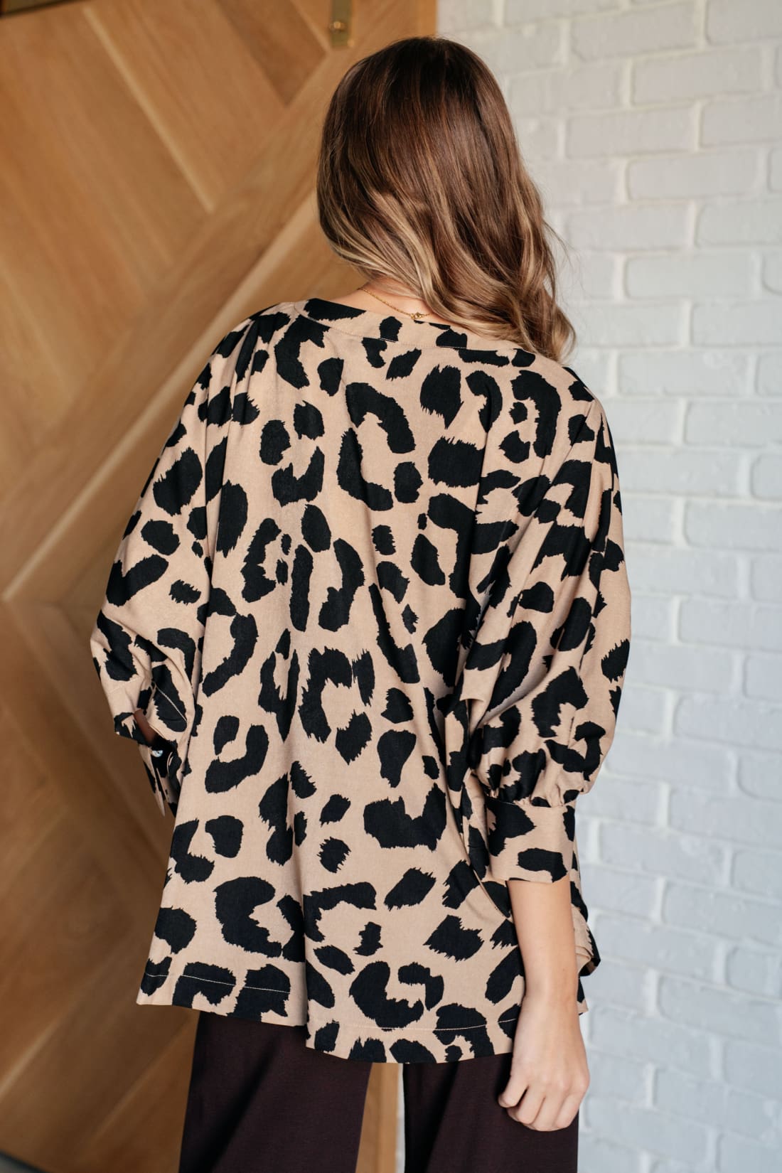 Bold Leopard Batwing Blouse | Tops