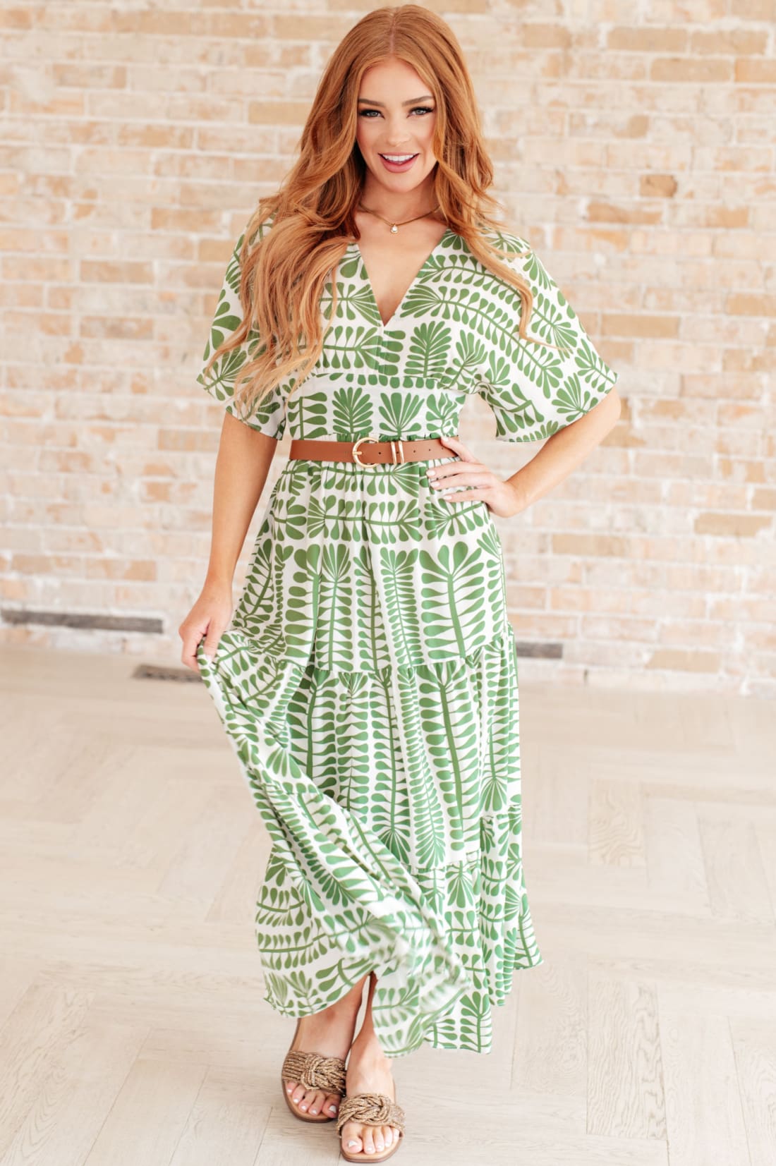 Tiered Maxi Dress with Sleeves | Women’s Dresses