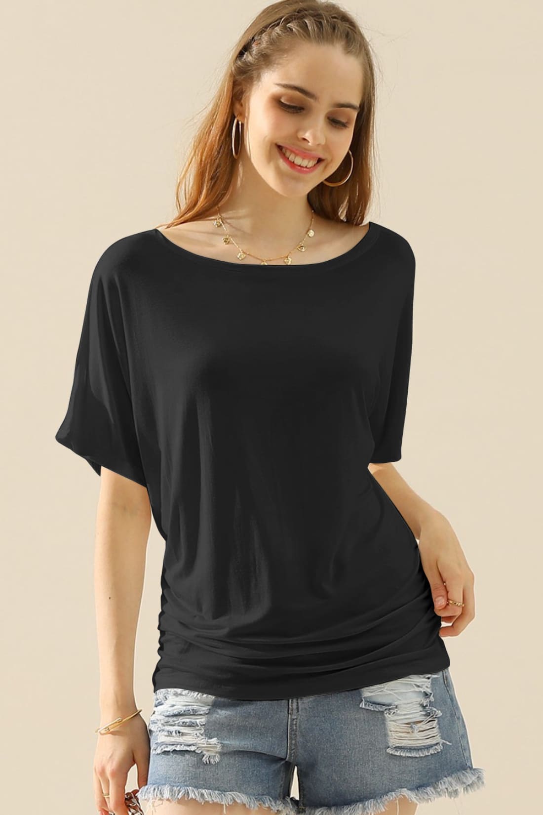 Slimming Ruched Side Top | Tops & Tees