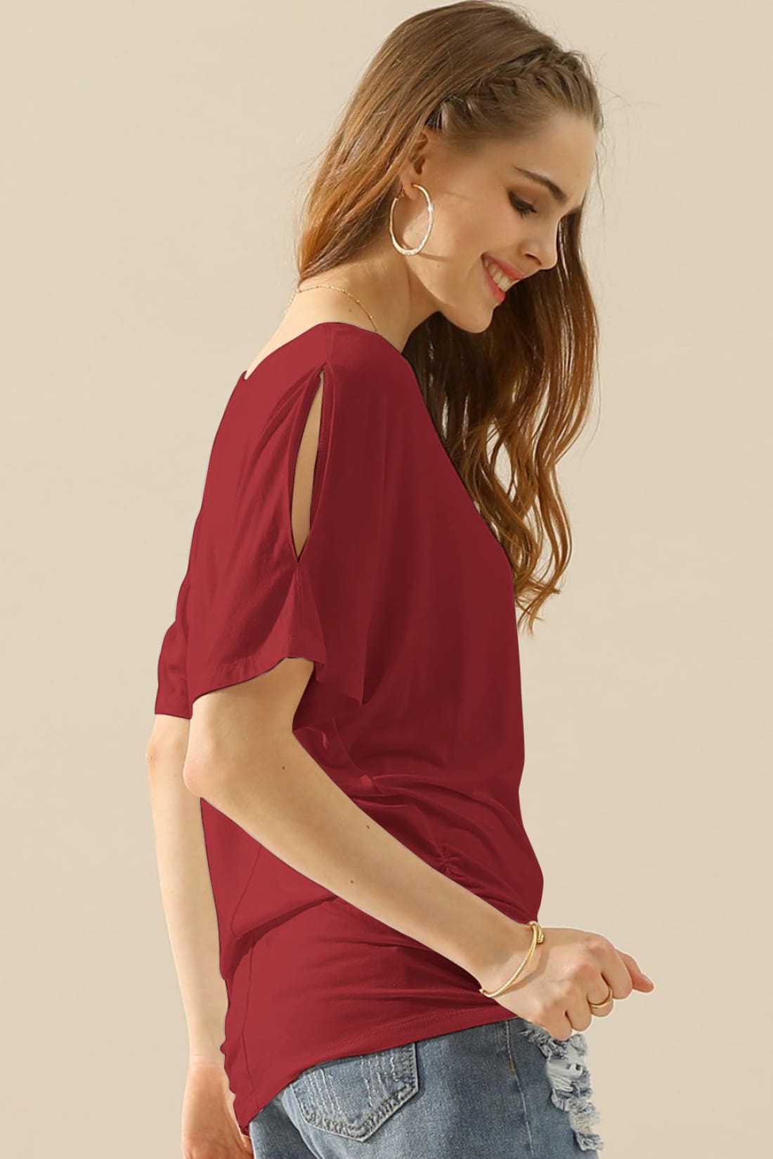 Slimming Ruched Side Top | Tops & Tees