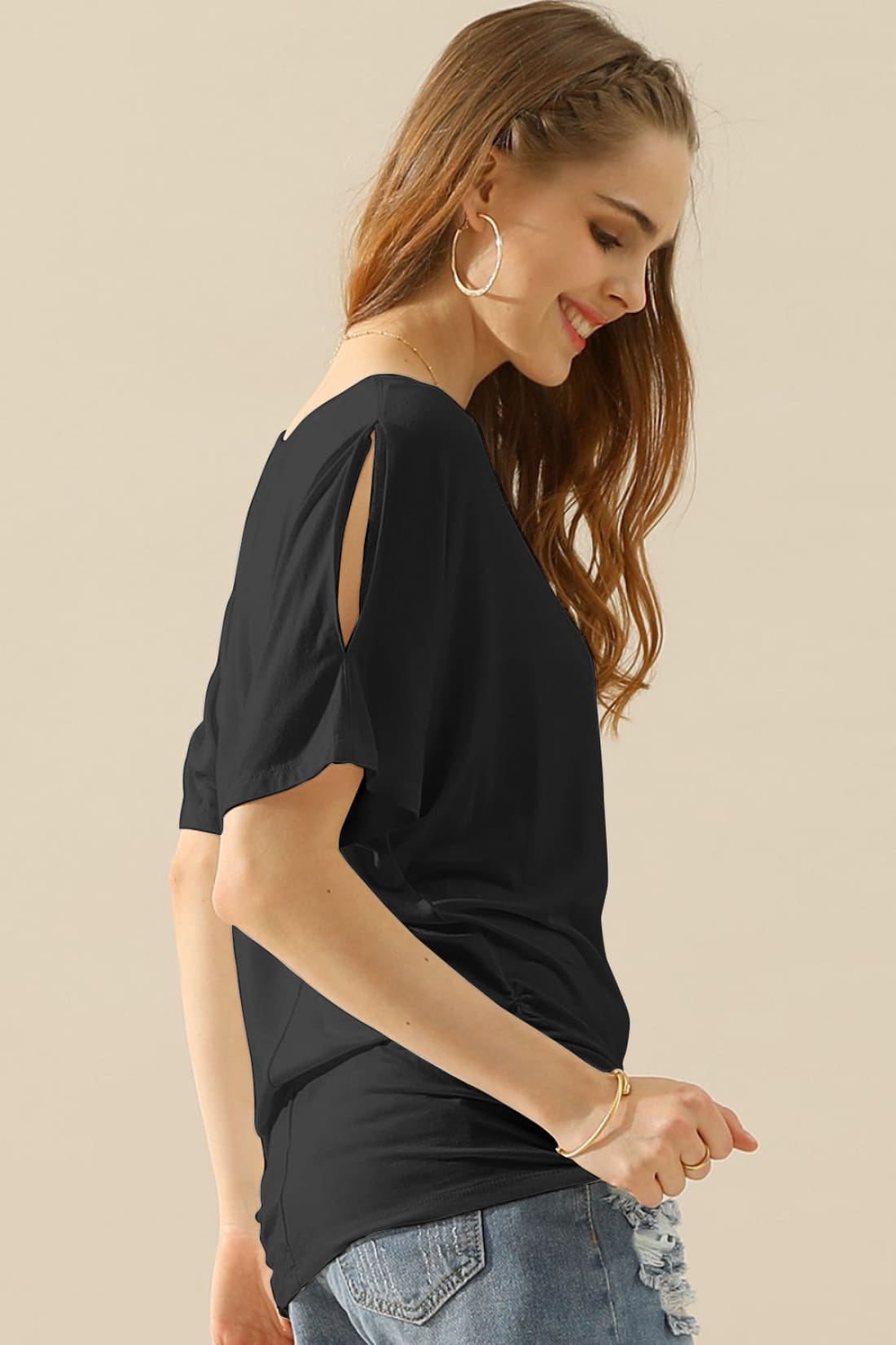 Slimming Ruched Side Top | Tops & Tees