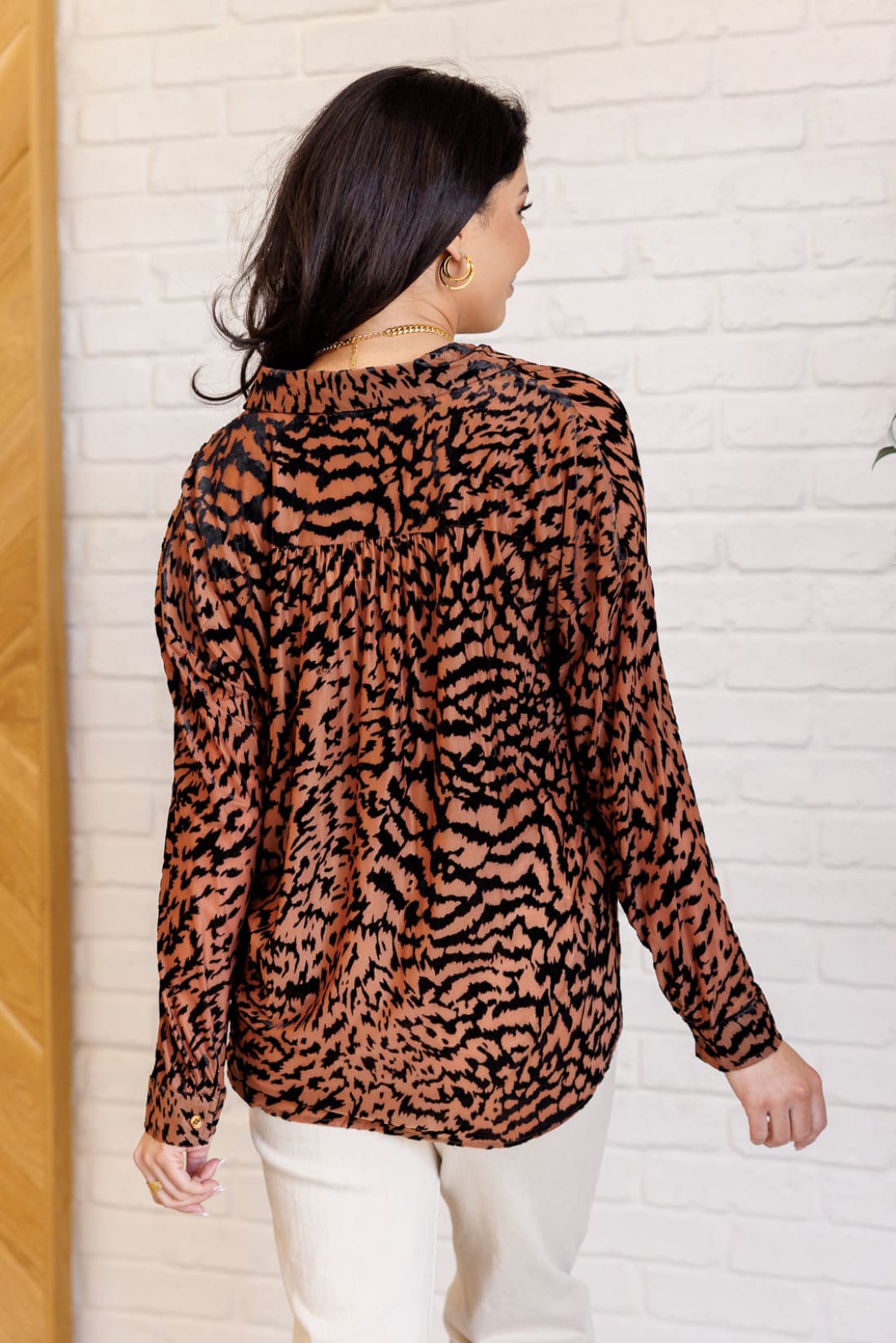 So Fierce Animal Print Blouse | Tops