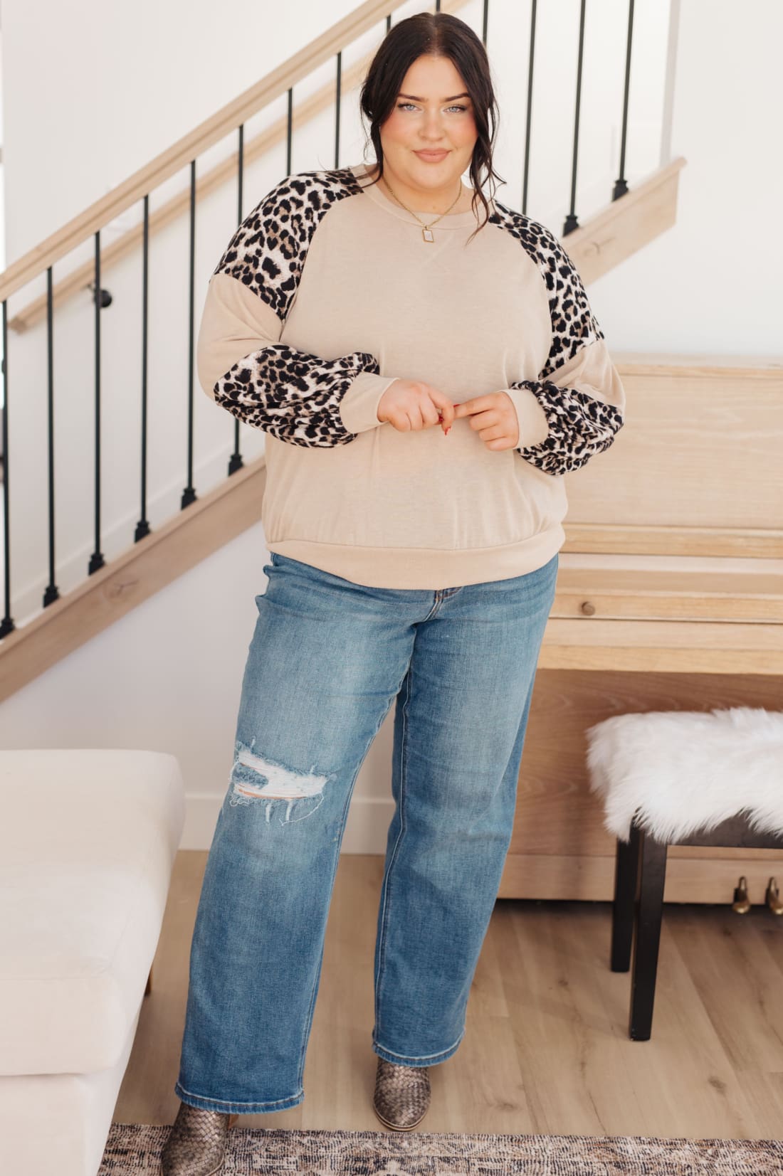 Sometime Safari Animal Print Top | long sleeve tops