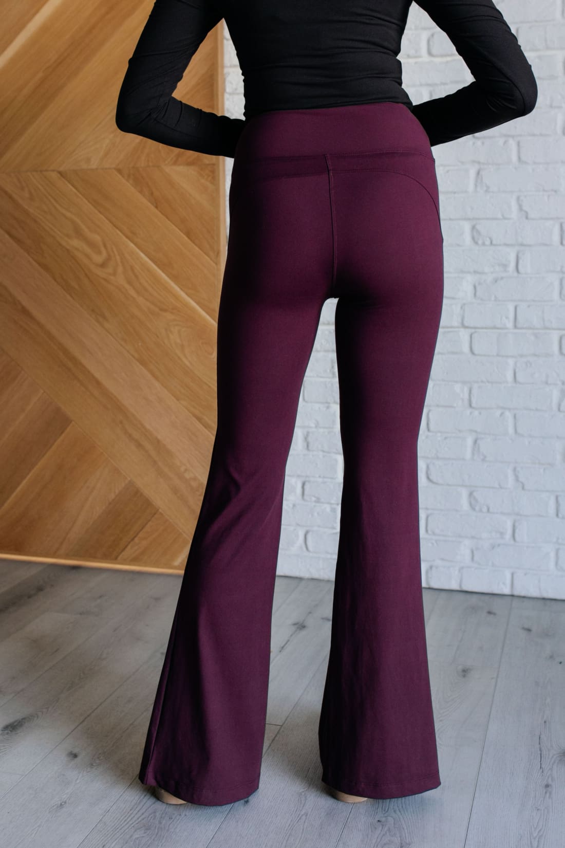 Stamina Stride Flare Leggings in Cassis | leggings