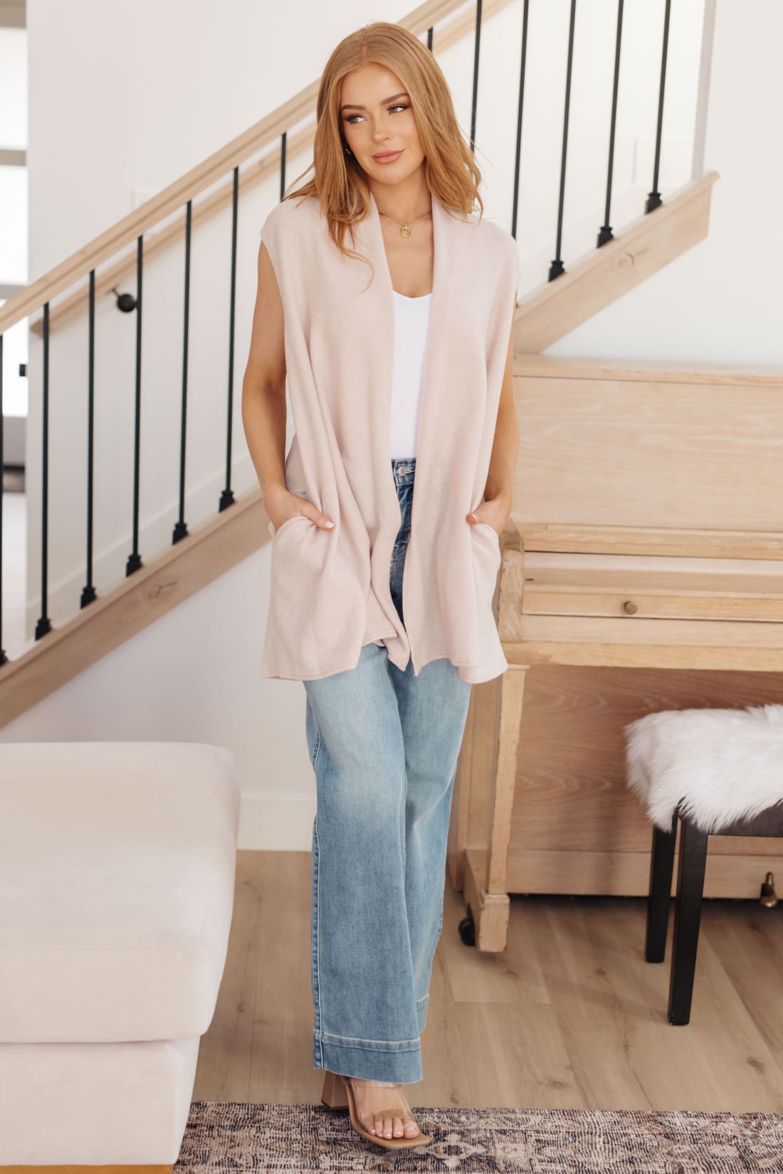 Surely a Win Sleeveless Cardigan | Layers