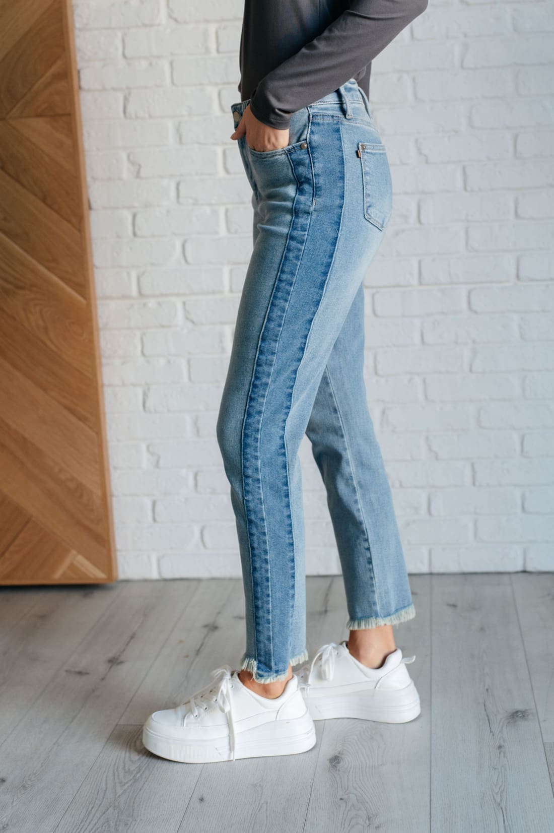 Susan High Rise Side Panel Detail Slim Jeans | Womens jeans