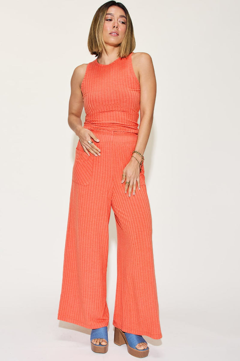 Tank and Wide Leg Pants Set