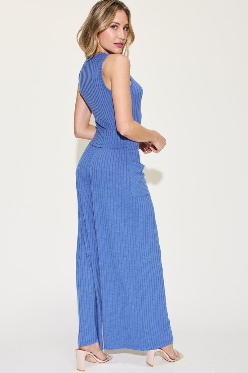 Tank and Wide Leg Pants Set