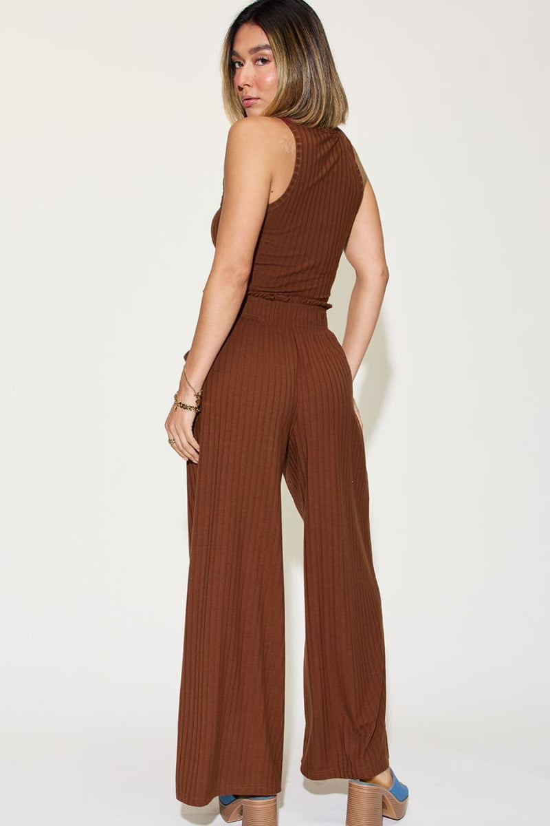 Tank and Wide Leg Pants Set