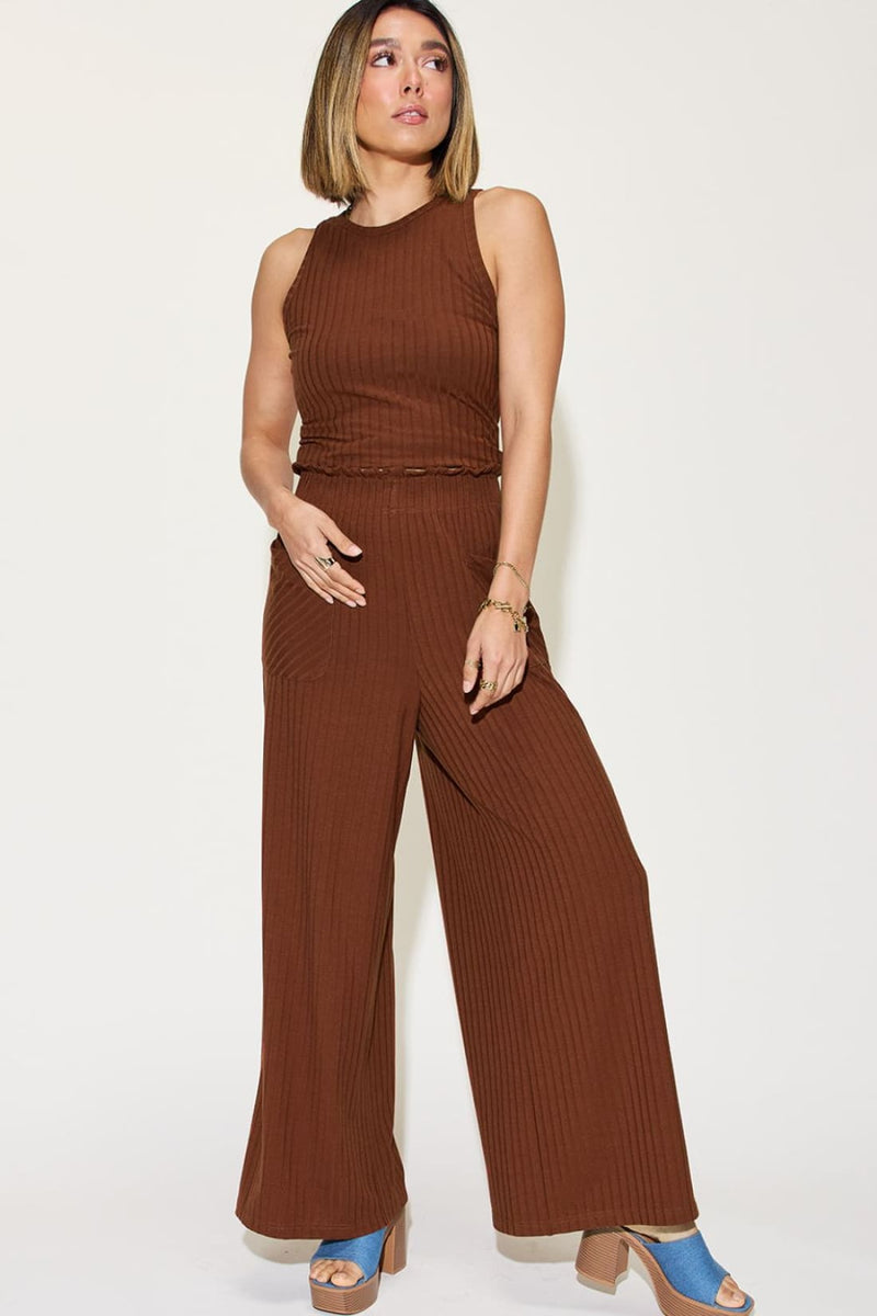 Tank and Wide Leg Pants Set