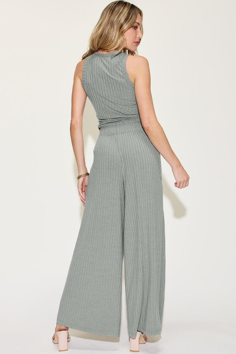 Tank and Wide Leg Pants Set