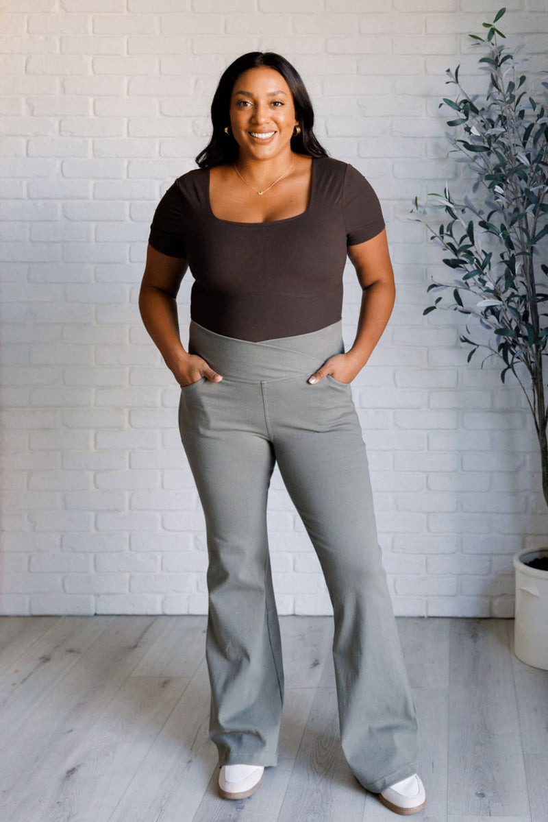 They’re Not Like Us Square Neck Bodysuit in Espresso