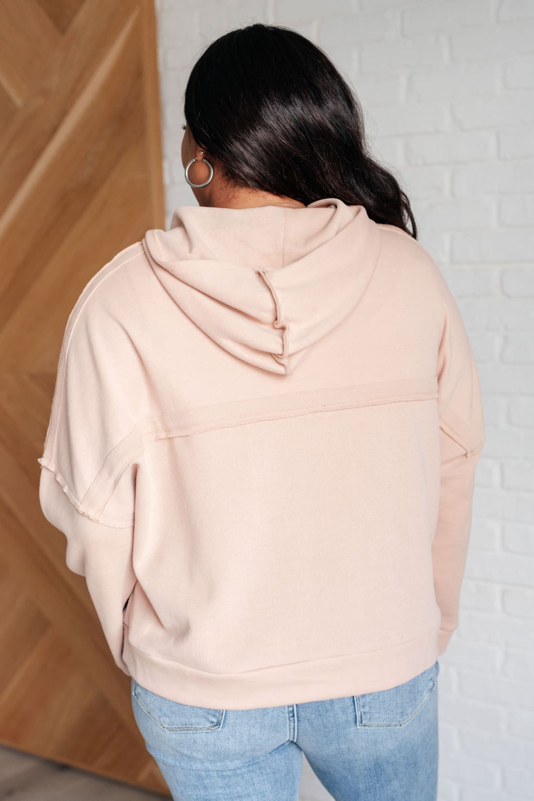 Throwback Heartthrob Hoodie in Beige | Sweatshirts & Hoodies