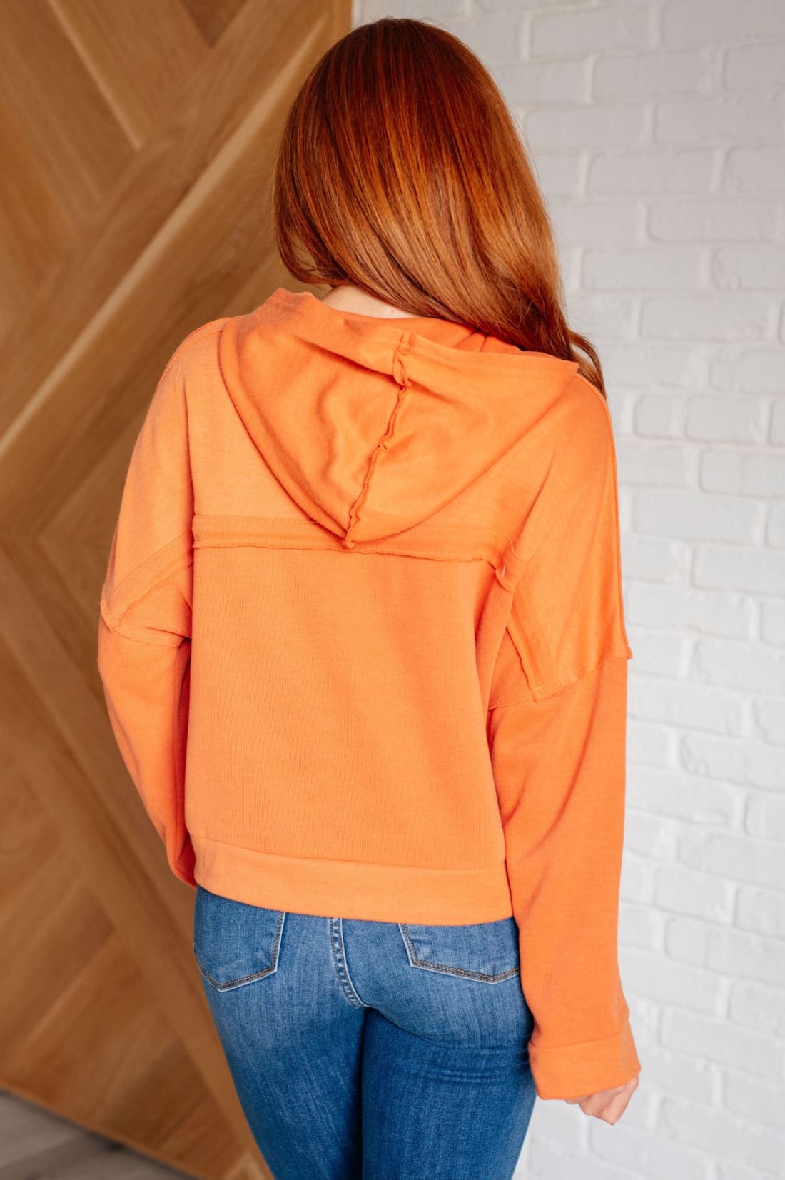 Throwback Heartthrob Hoodie in Orange | Sweatshirts & Hoodies