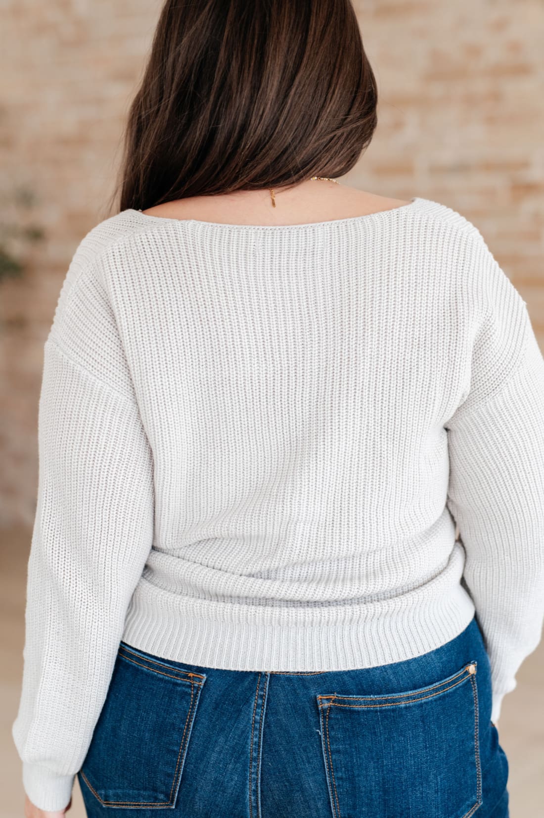 Told You So Ribbed Knit V Neck Sweater | Tops