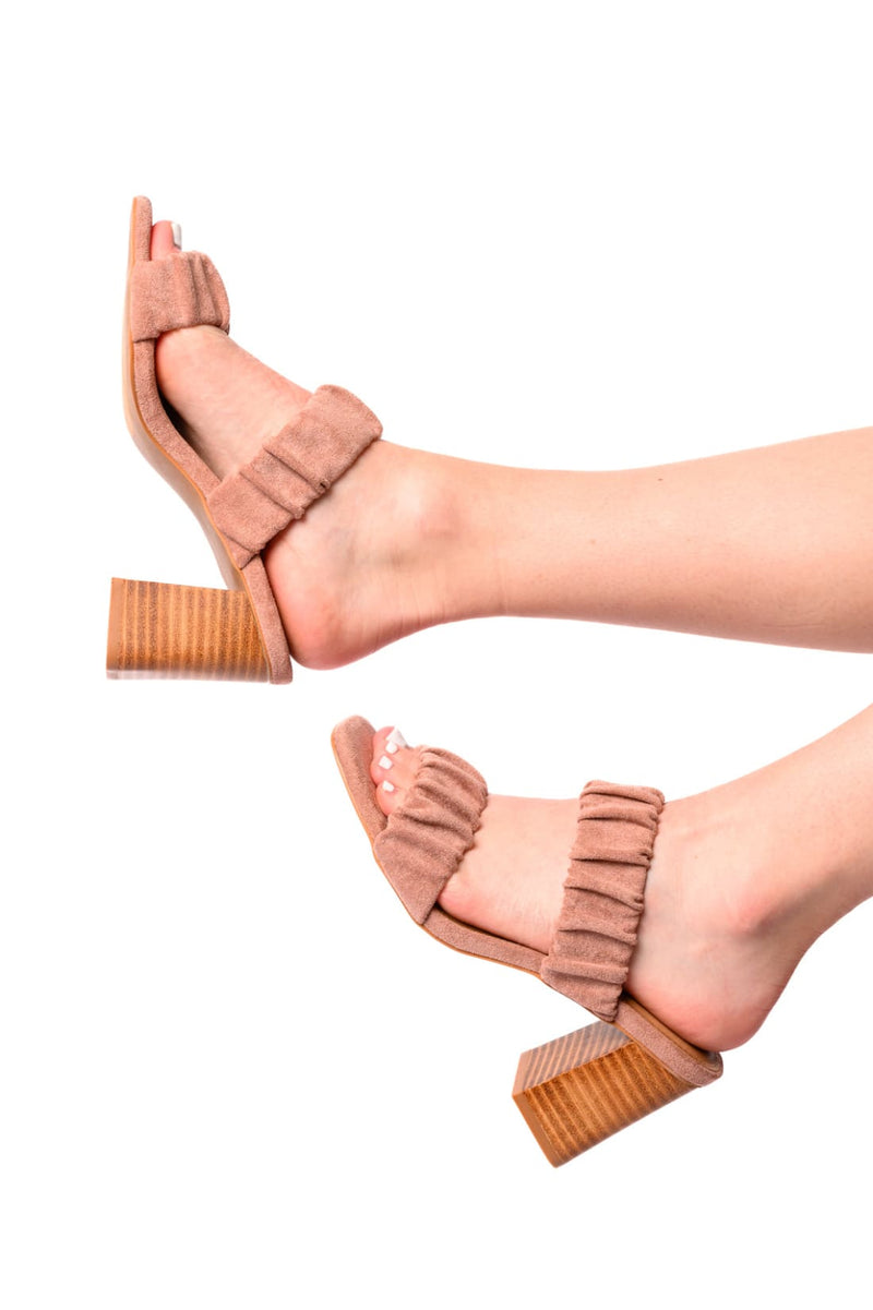Tropic Like it’s Hot Heels in Blush Suede