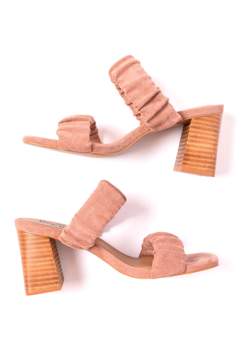 Tropic Like it’s Hot Heels in Blush Suede
