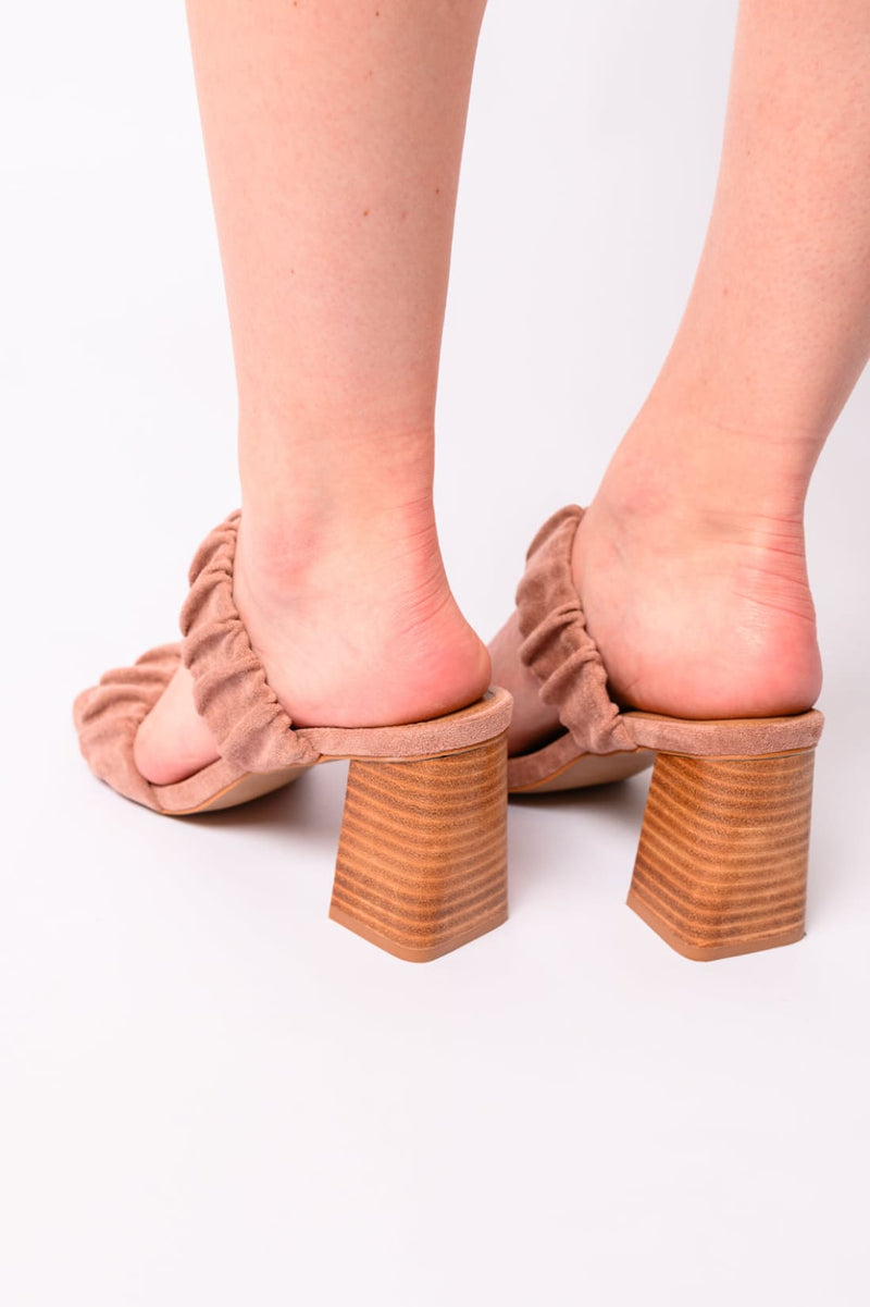 Tropic Like it’s Hot Heels in Blush Suede