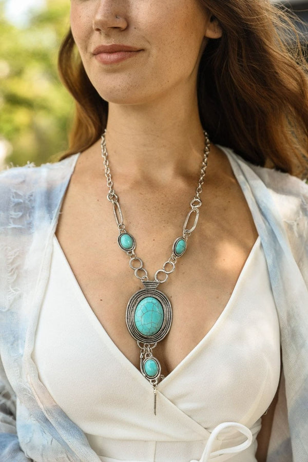 Turquoise Bolo Necklace | Necklace