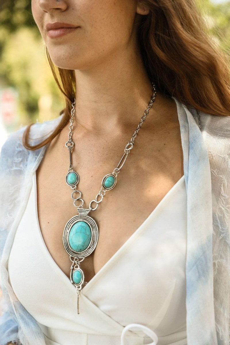 Turquoise Bolo Necklace | Necklace