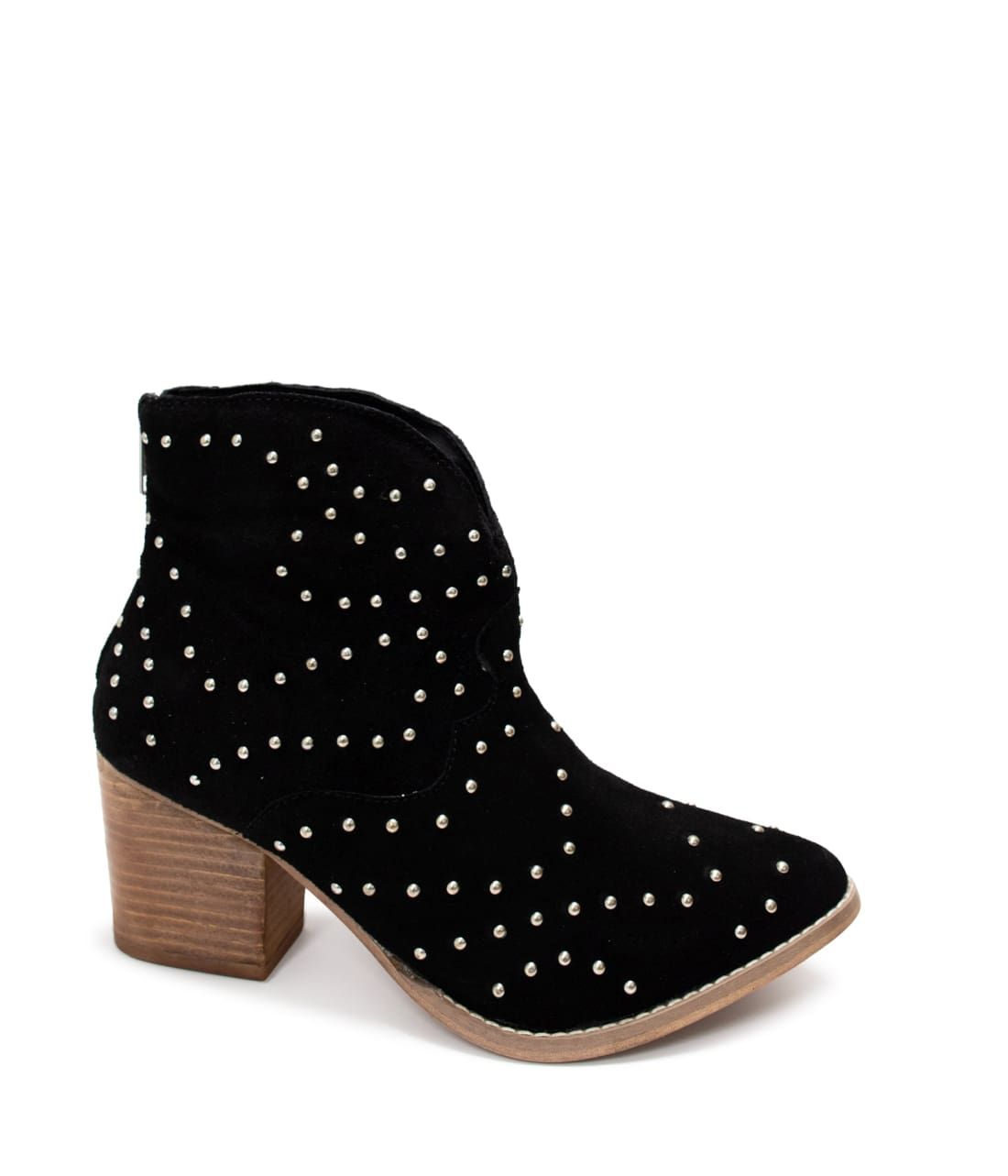 Twilight Studded Heeled Ankle Boot in Black | boots