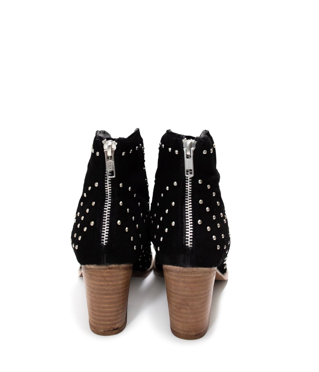 Naughty Monkey Twilight Studded Heeled Ankle Boot in Black | boots