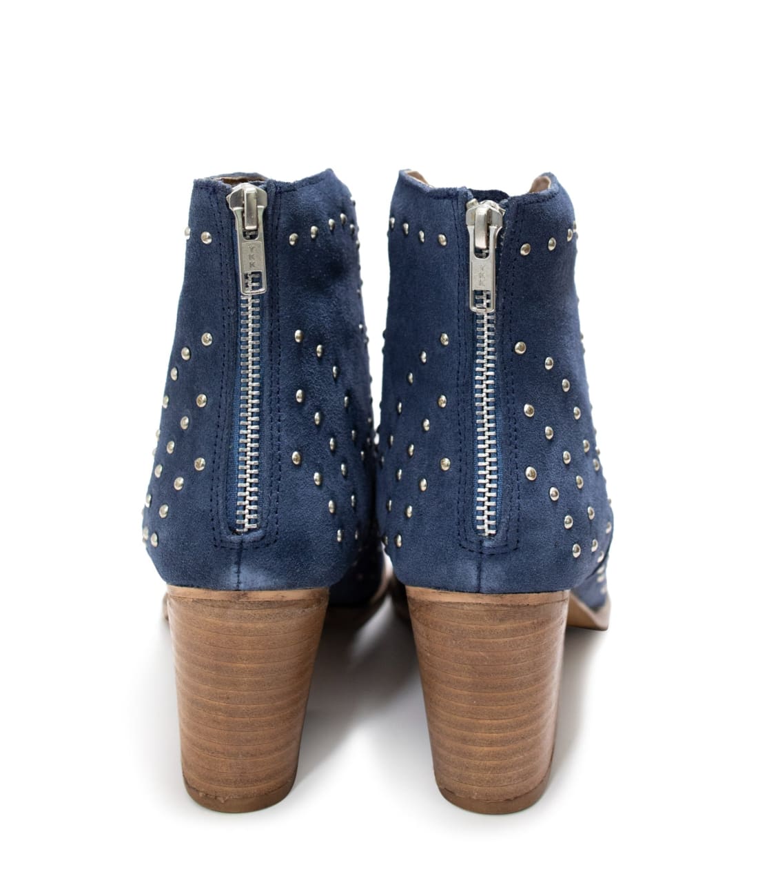 Twilight Studded Heeled Ankle Boot in Denim | boots