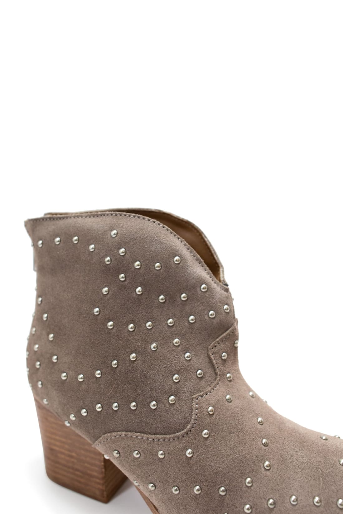 Twilight Studded Heeled Ankle Boot in Taupe | boots