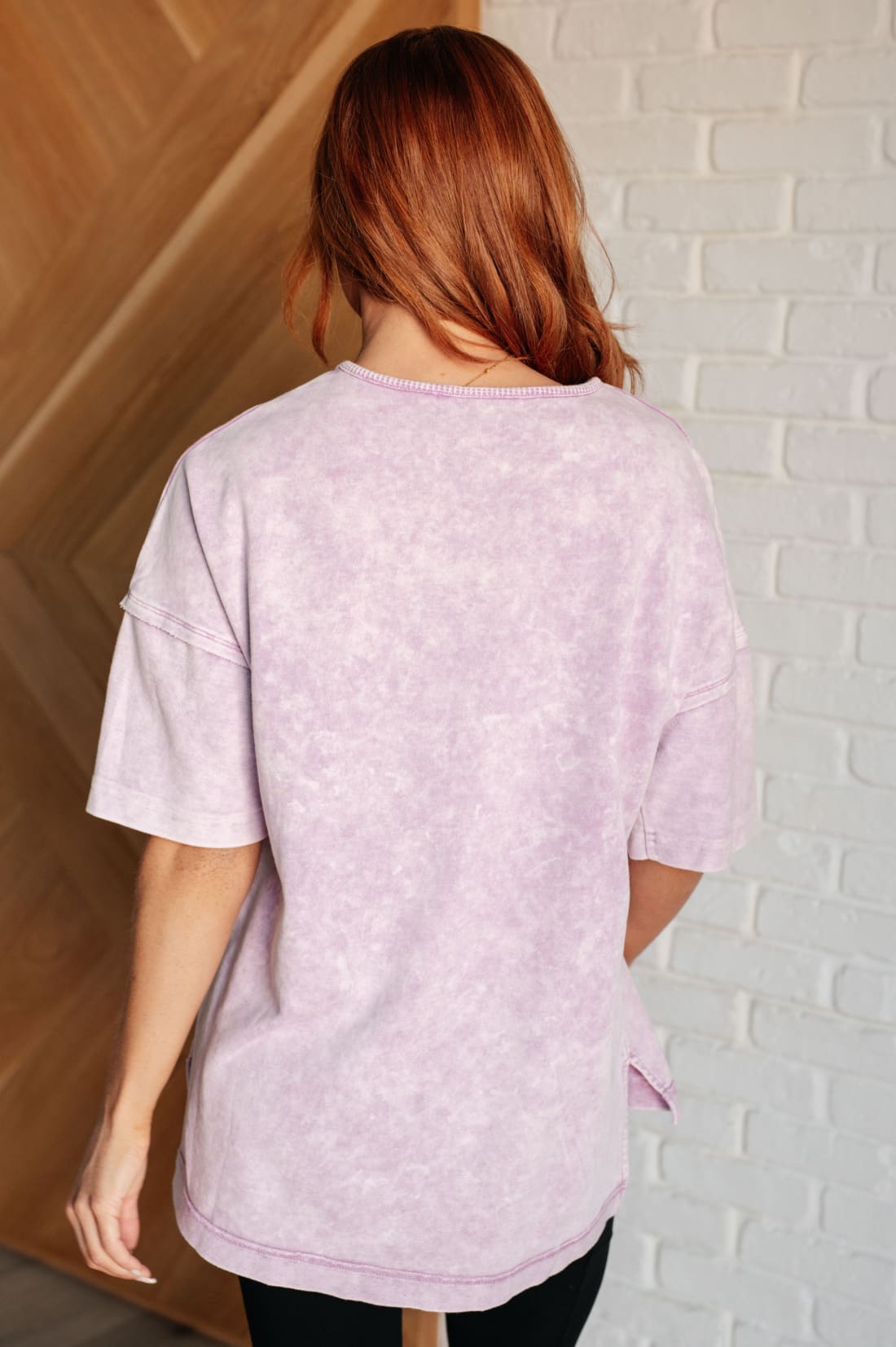 Unbothered Mineral Wash Top in Orchid Petal | Tops & Tees