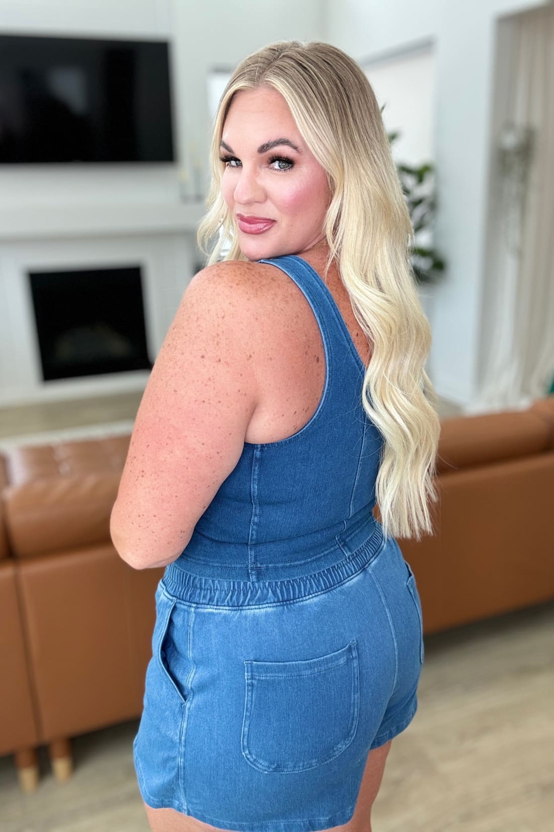 Denim Corset Top - Light Denim | tank tops