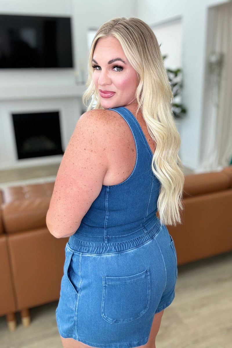 Denim Corset Top - Light Denim