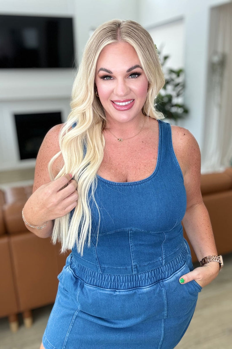 Denim Corset Top - Light Denim