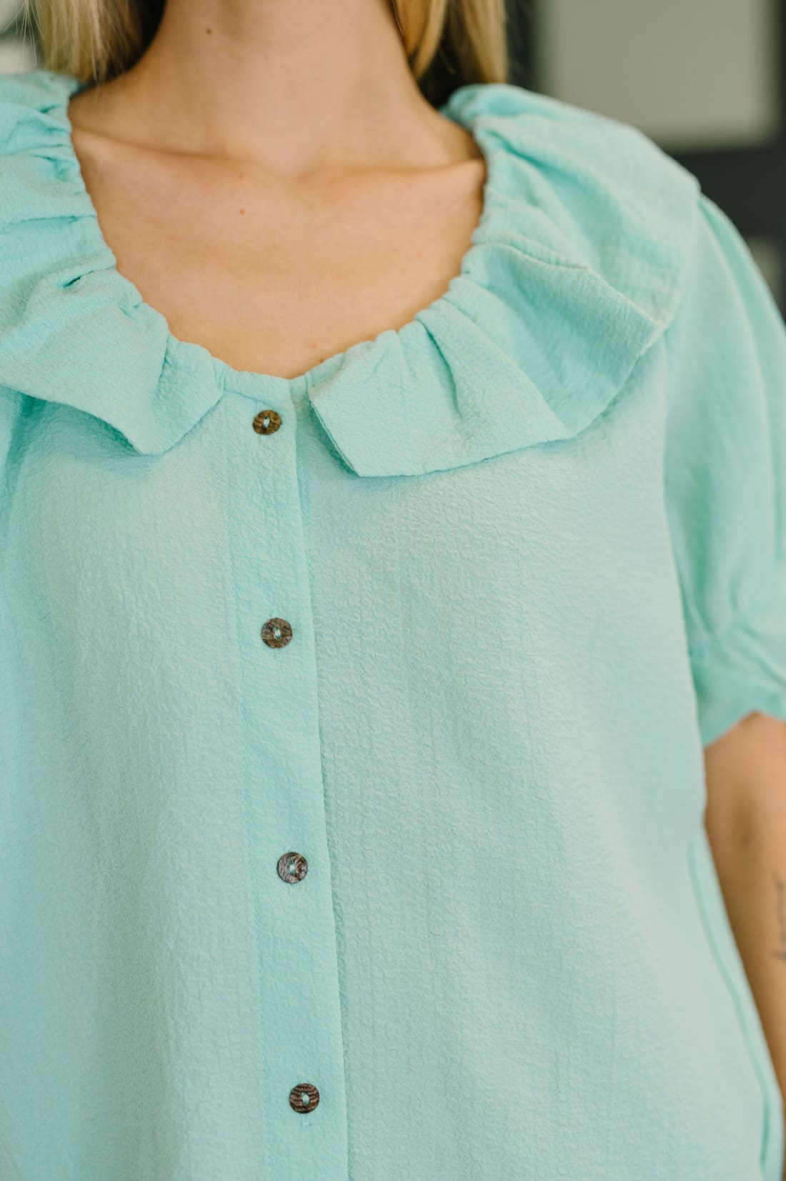 Wherever the Wind Blows Balloon Sleeve Blouse
