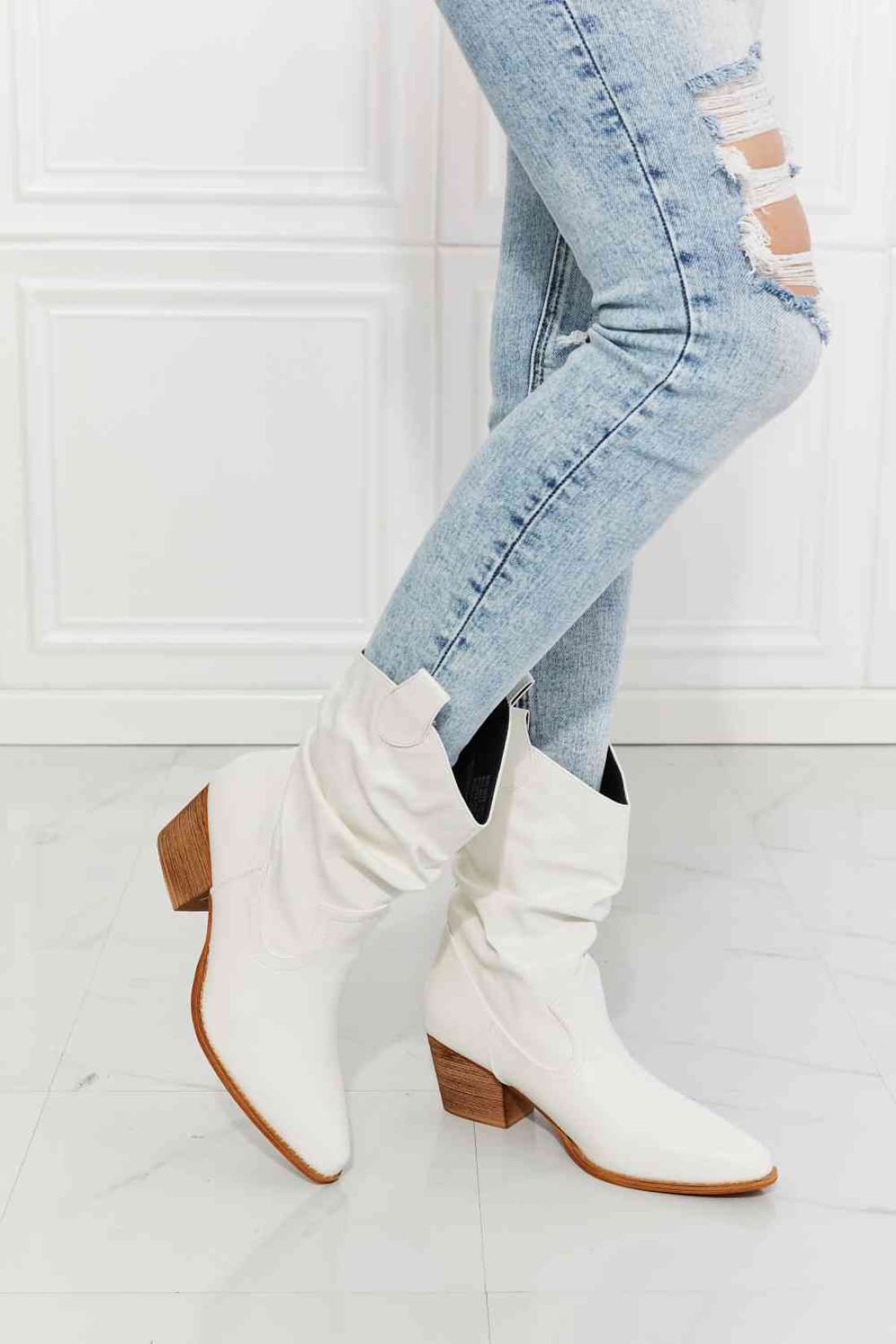 White Cowboy Booties | boots