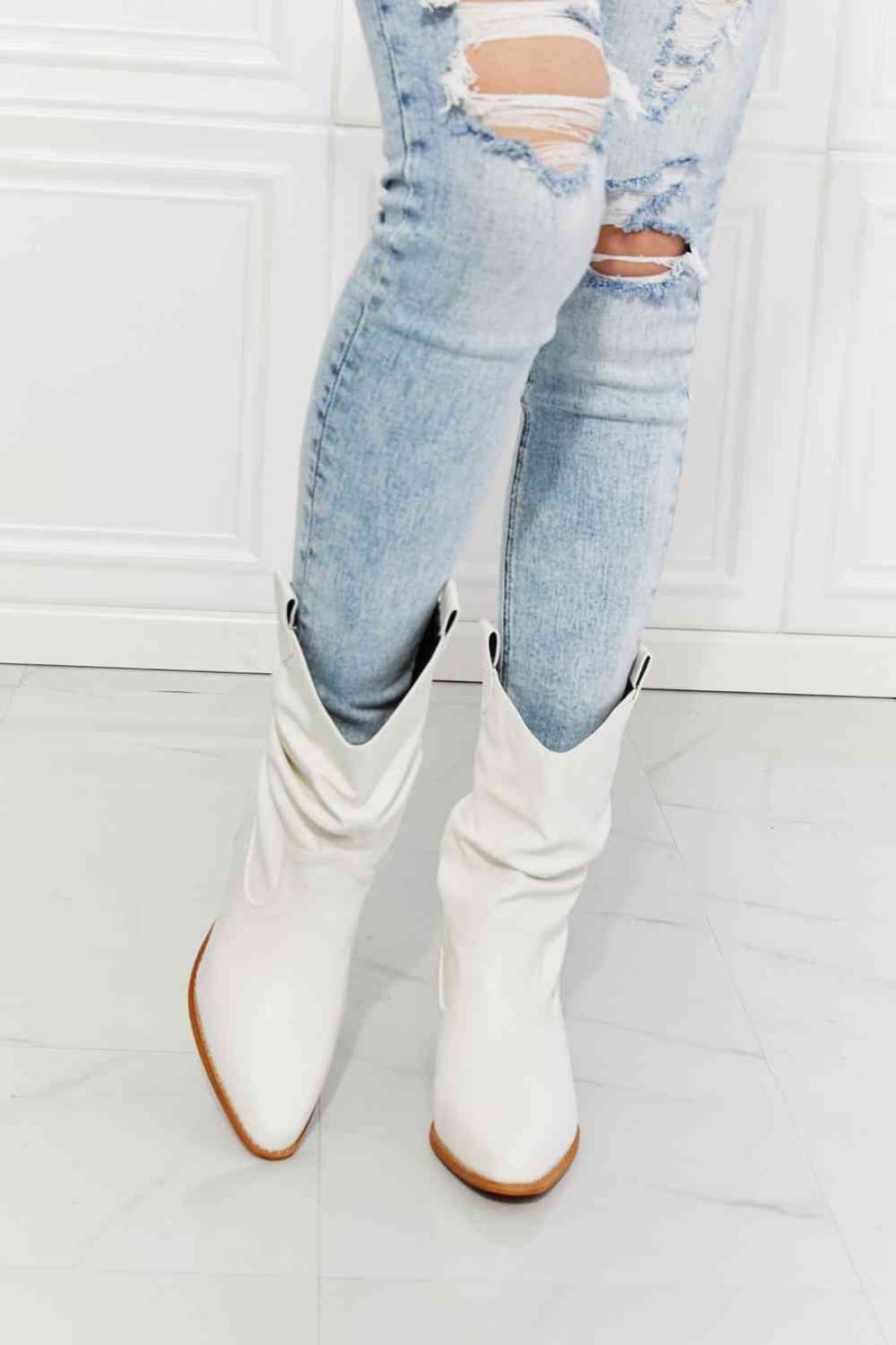 White Cowboy Booties | boots