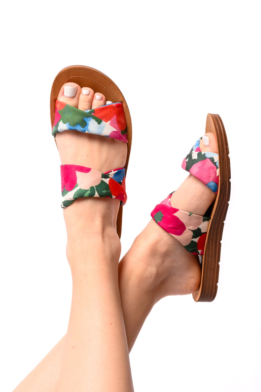 With a Twist Sandal in Flowers | sandals