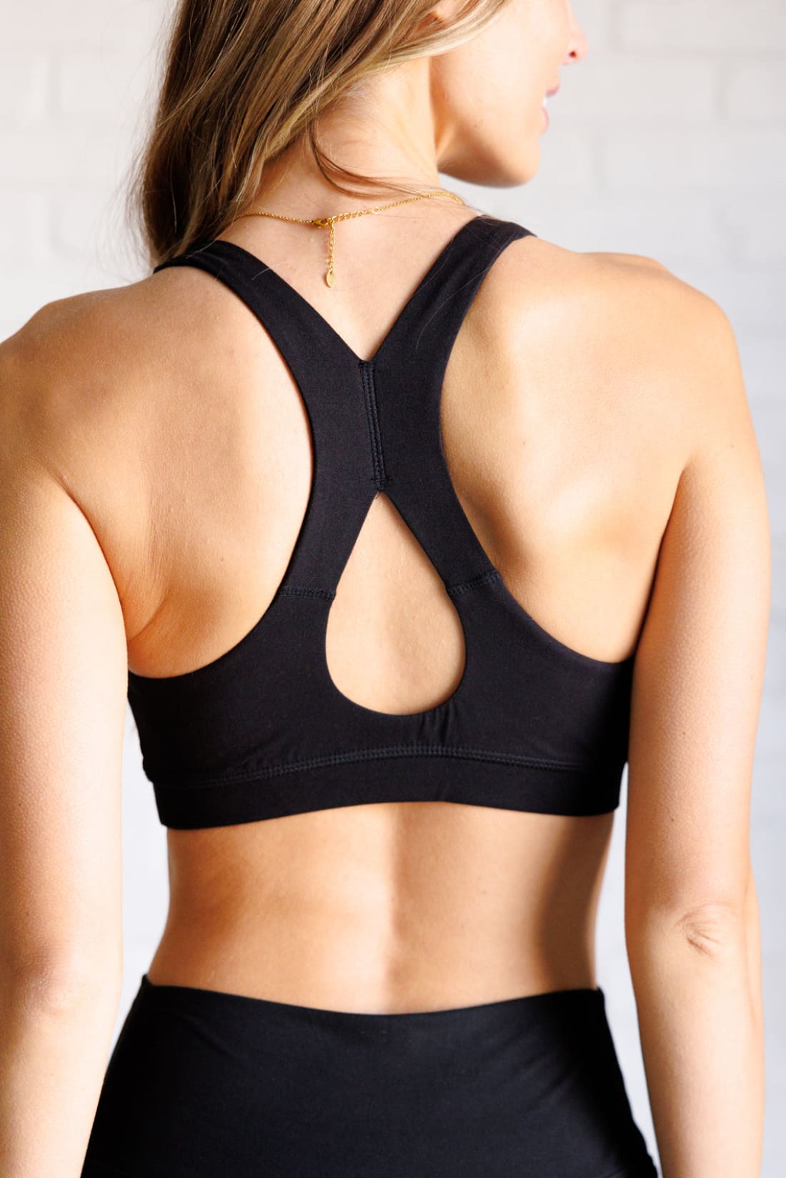 Working Out My Ego Cross Back Sports Bra in Black | sports bra