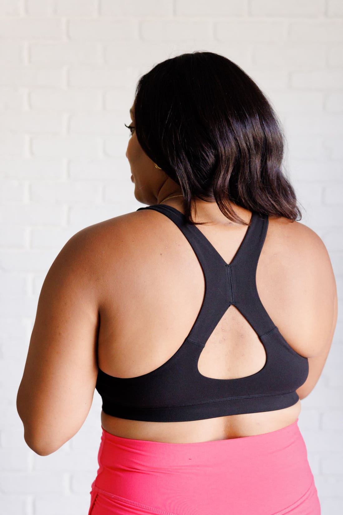 Working Out My Ego Cross Back Sports Bra in Black | sports bra