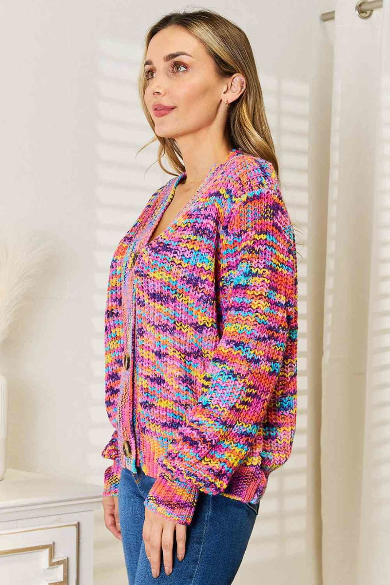 Woven Right V - Neck Long Sleeve Cardigan | Sweaters & Cardigans
