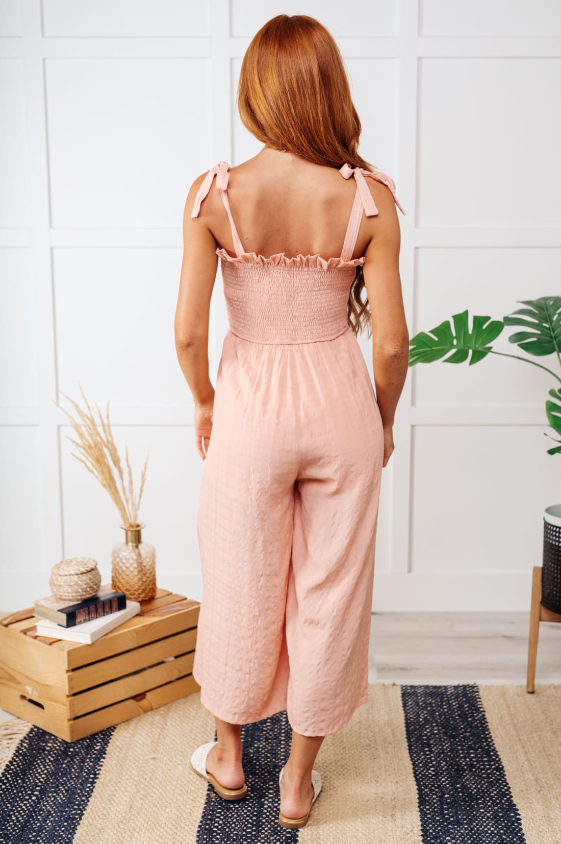 You Swoon You Sigh Ruffle Neckline Jumpsuit | Jumpsuits & Rompers