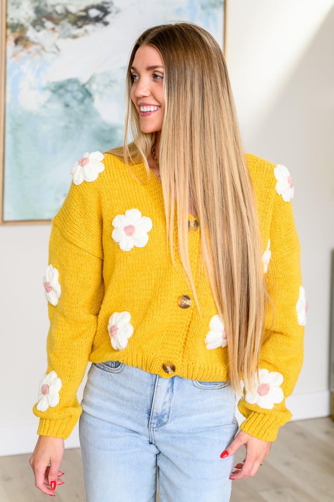 You’re Enough Floral Cardigan | Layers