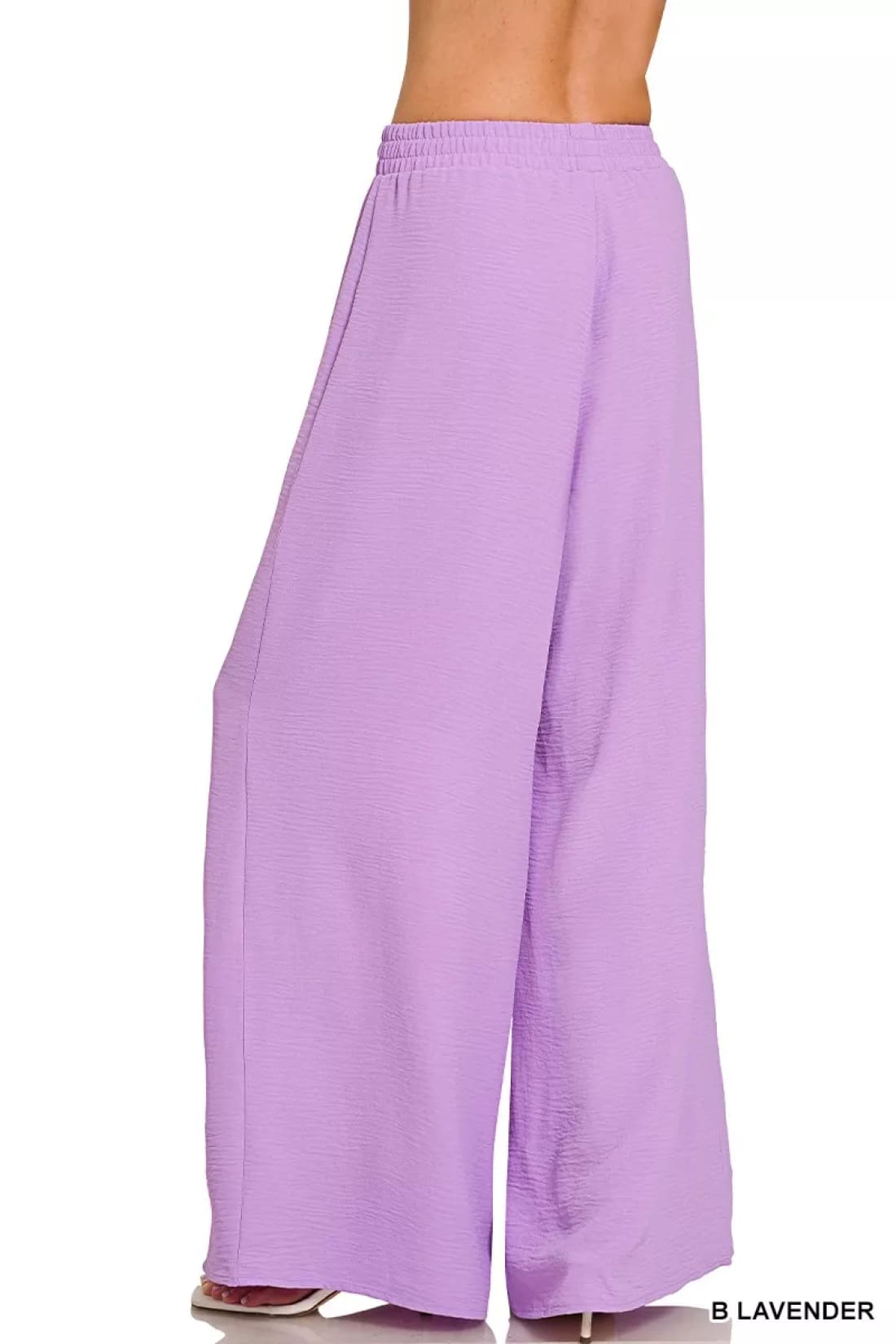 Zenana Woven Airflow Twisted Top & Wide Leg Pants Set
