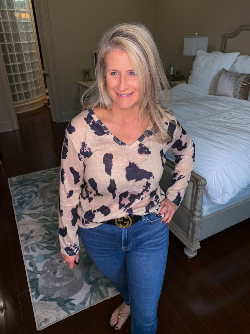 Angele Leopard Print Blouse
