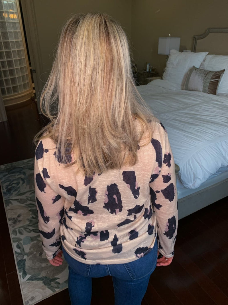 Angele Leopard Print Blouse