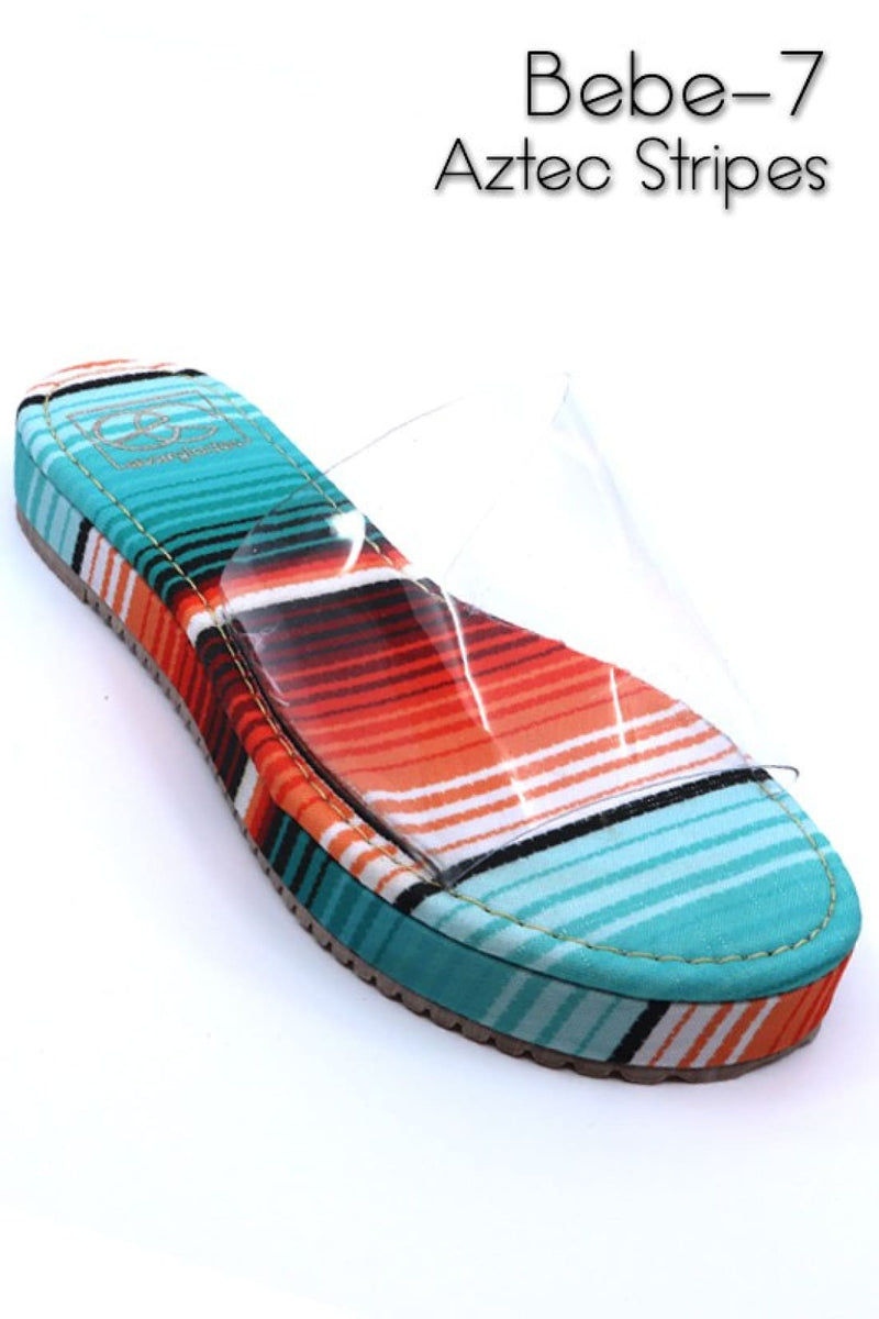 Bebe 7 Aztec Stripes Sandals | SANDALS