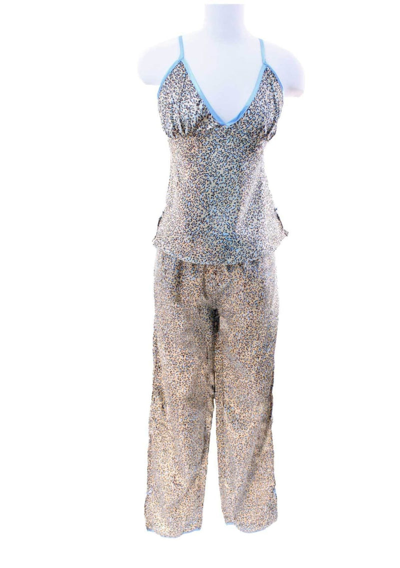 Boutique Fashion Sante Classics Satin Leopard Pajamas | Loungewear Lingerie PJ’s