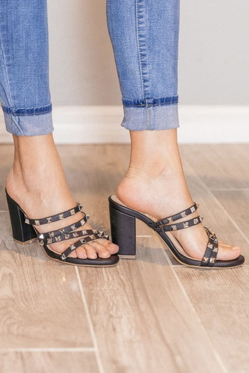 Carla 2 Black Strappy Heels | sandals